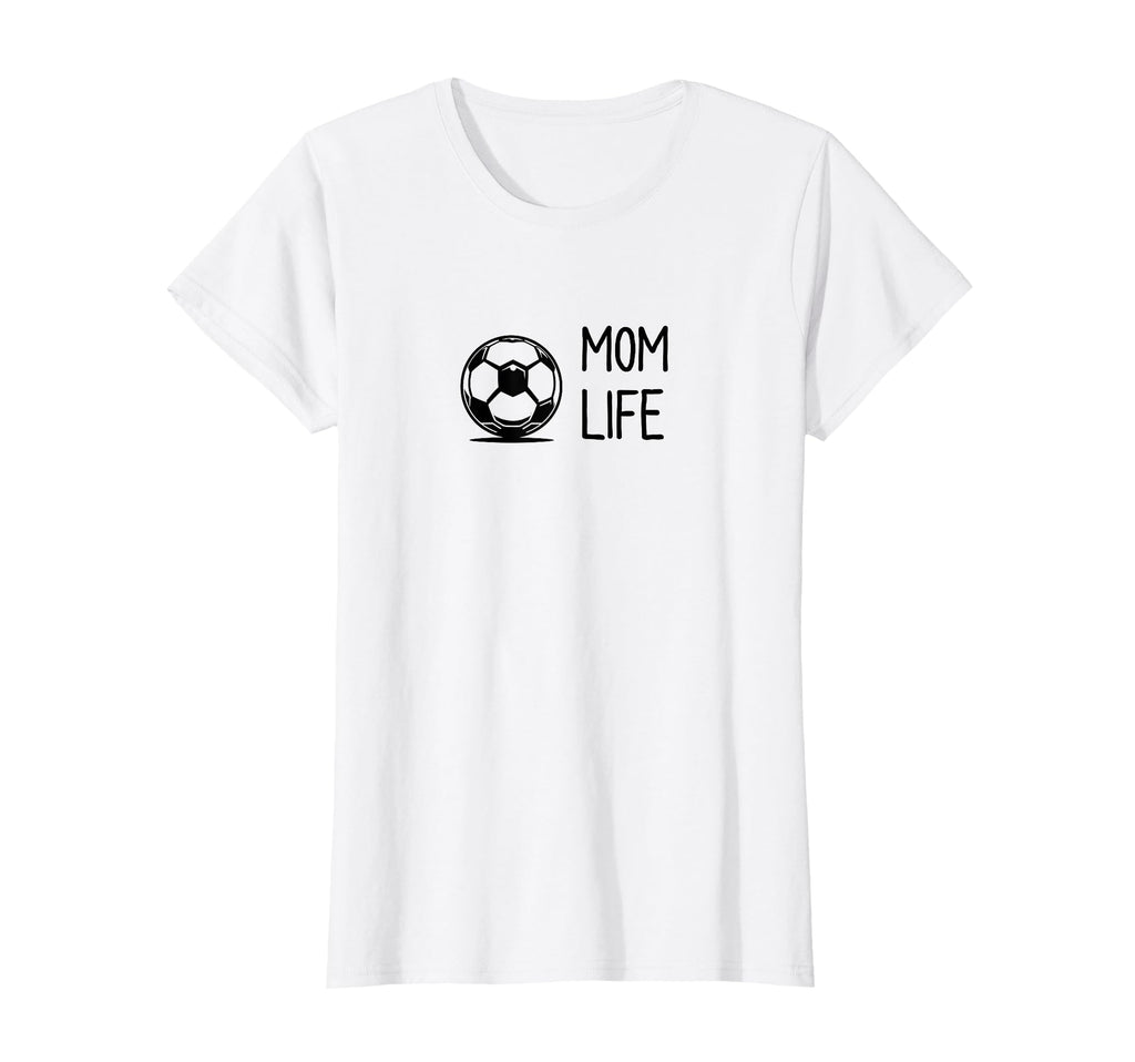 Soccer Ball Mom Life Subtle Black T-Shirt - Aesthetic Graphic for Adults