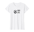 Soccer Ball Mom Life Subtle Black T-Shirt - Aesthetic Graphic for Adults