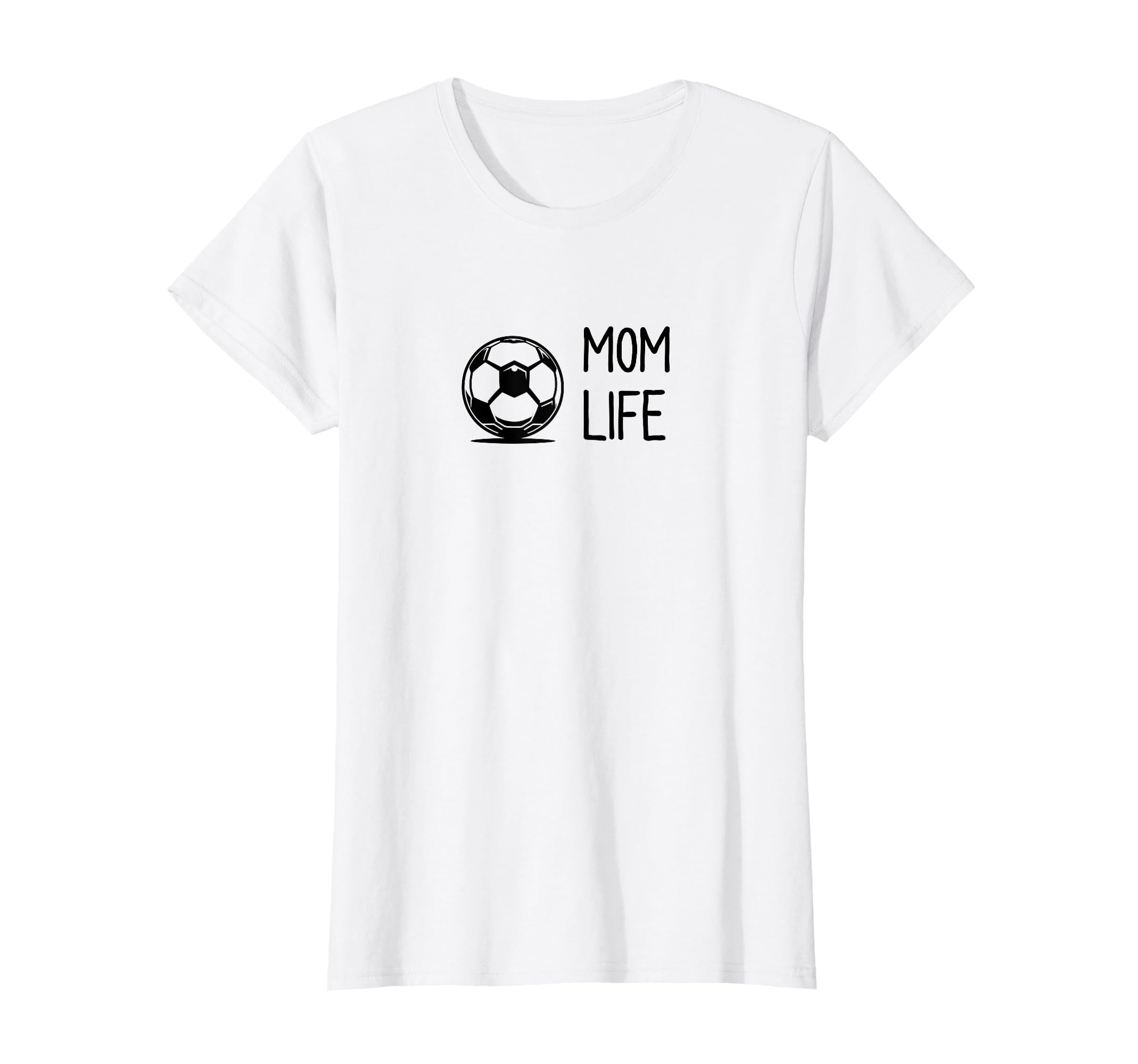Soccer Ball Mom Life Subtle Black T-Shirt - Aesthetic Graphic for Adults