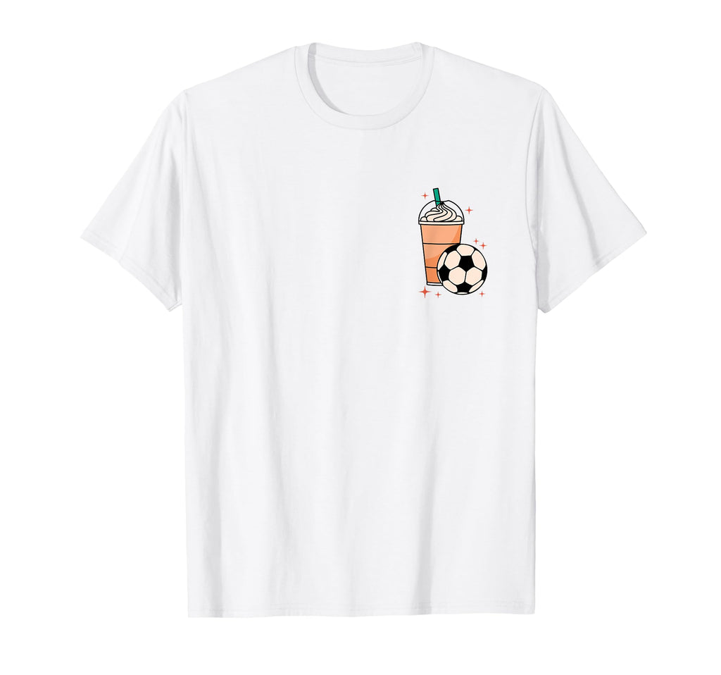 Weekends Iced Coffee And Soccer T-Shirt - Aesthetic Graphic Men Women