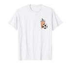 Weekends Iced Coffee And Soccer T-Shirt - Aesthetic Graphic Men Women