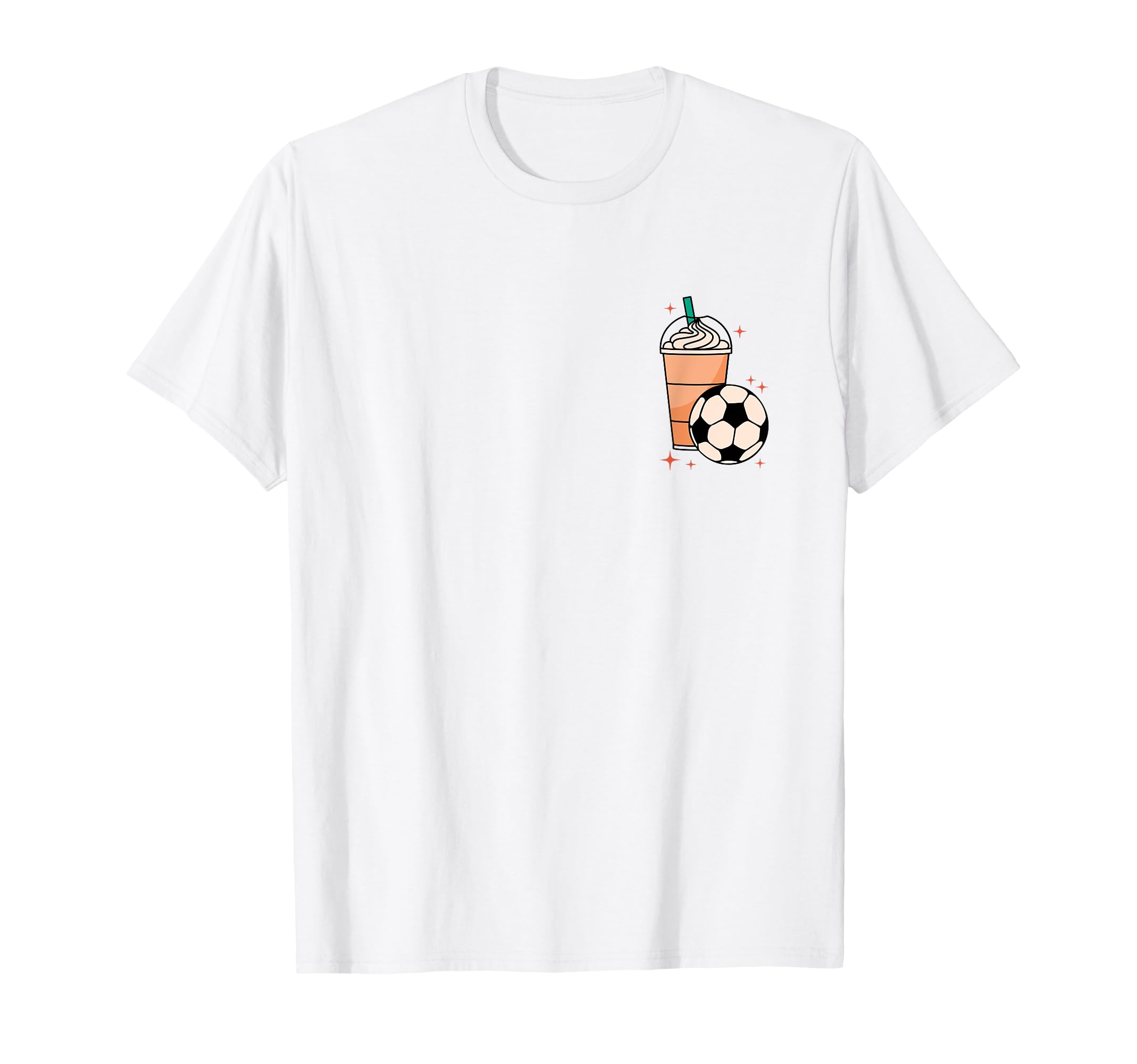 Weekends Iced Coffee And Soccer T-Shirt - Aesthetic Graphic Men Women