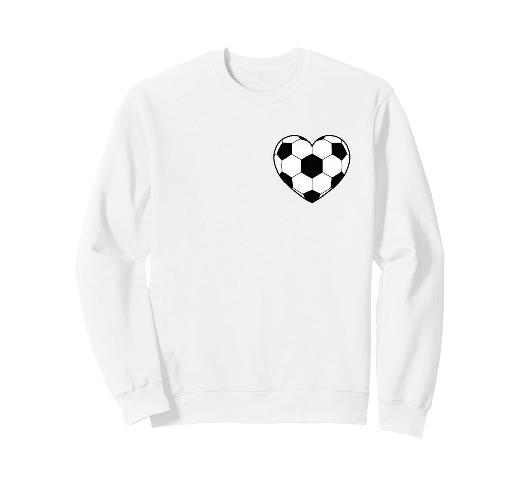 Soccer Love Heart Fans And Players Sweatshirt - Unique Graphic Unisex