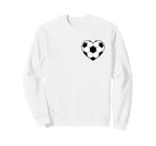 Soccer Love Heart Fans And Players Sweatshirt - Unique Graphic Unisex