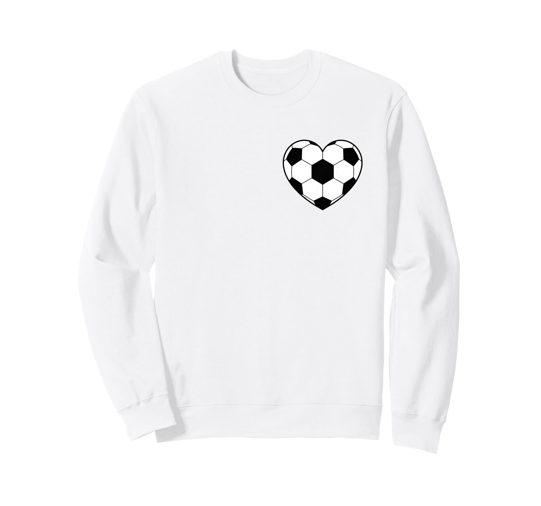 Soccer Love Heart Fans And Players Sweatshirt - Unique Graphic Unisex