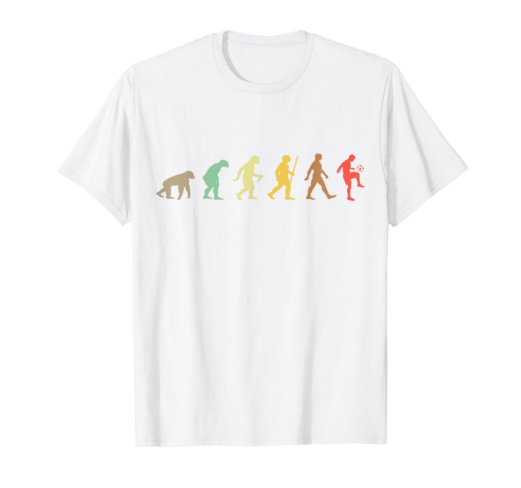 Football Soccer Evolution T-Shirt - Fun Novelty Design Unisex