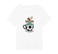 Soccer Mom Soccer And Coffee Kick Sweatshirt - Minimalist Print for Adults