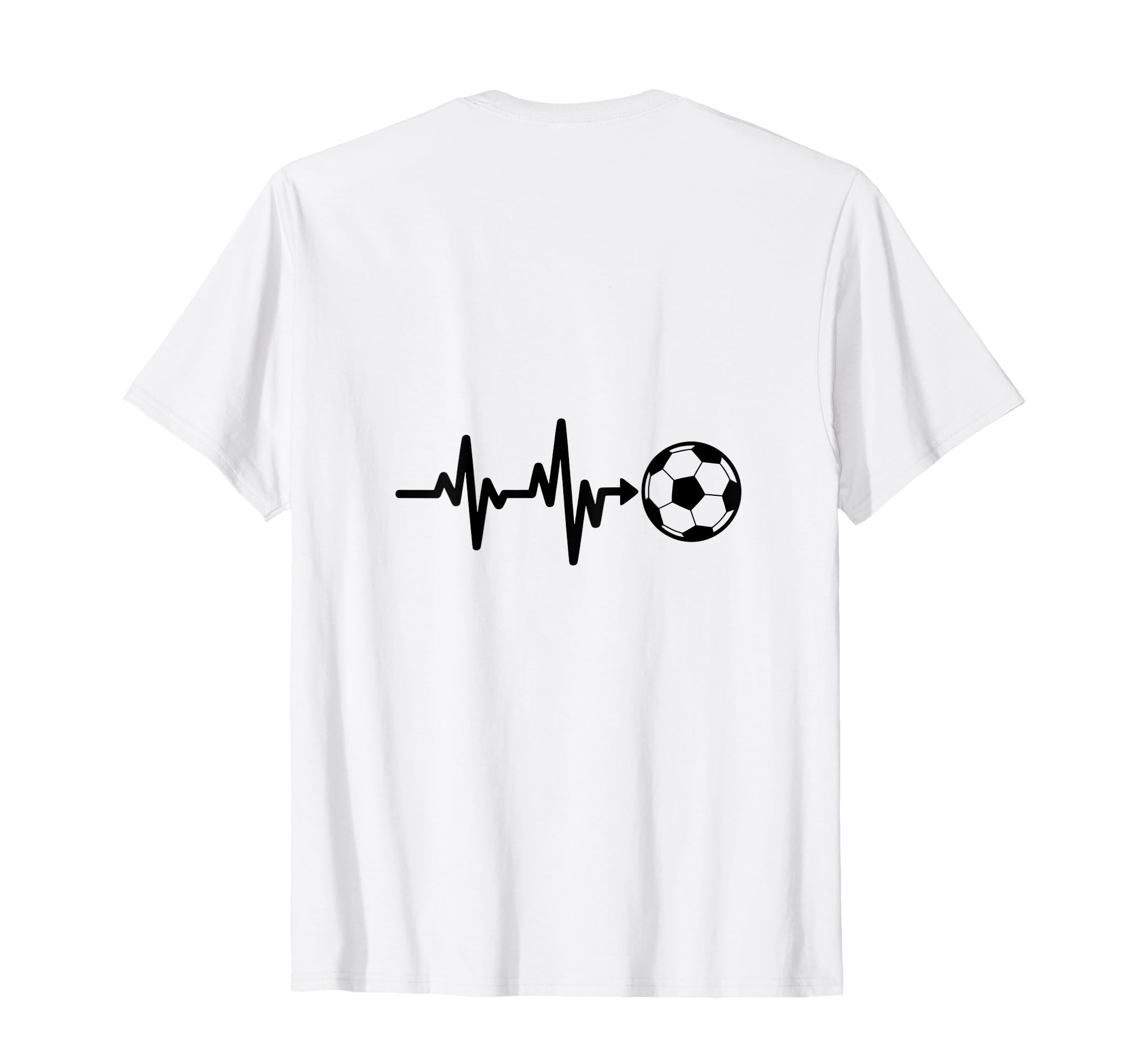 Soccer Heartbeat Football Pulse T-Shirt - Unique Graphic Men Women