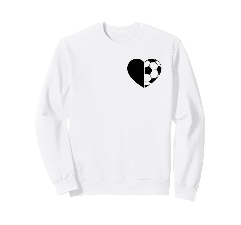 Soccer Love Heart Fans And Players Sweatshirt - Graphic Print Unisex