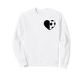 Soccer Love Heart Fans And Players Sweatshirt - Graphic Print Unisex