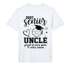 2027 Senior Soccer Uncle Proud Family T-Shirt - Graphic Print Unisex