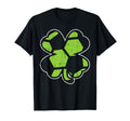 Soccer Shamrock Clover St Patricks T-Shirt - Custom Art Print Men Women
