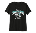 Mom Soccer Lover Soccer Mom Gift Teal T-Shirt - Graphic Print Men Women