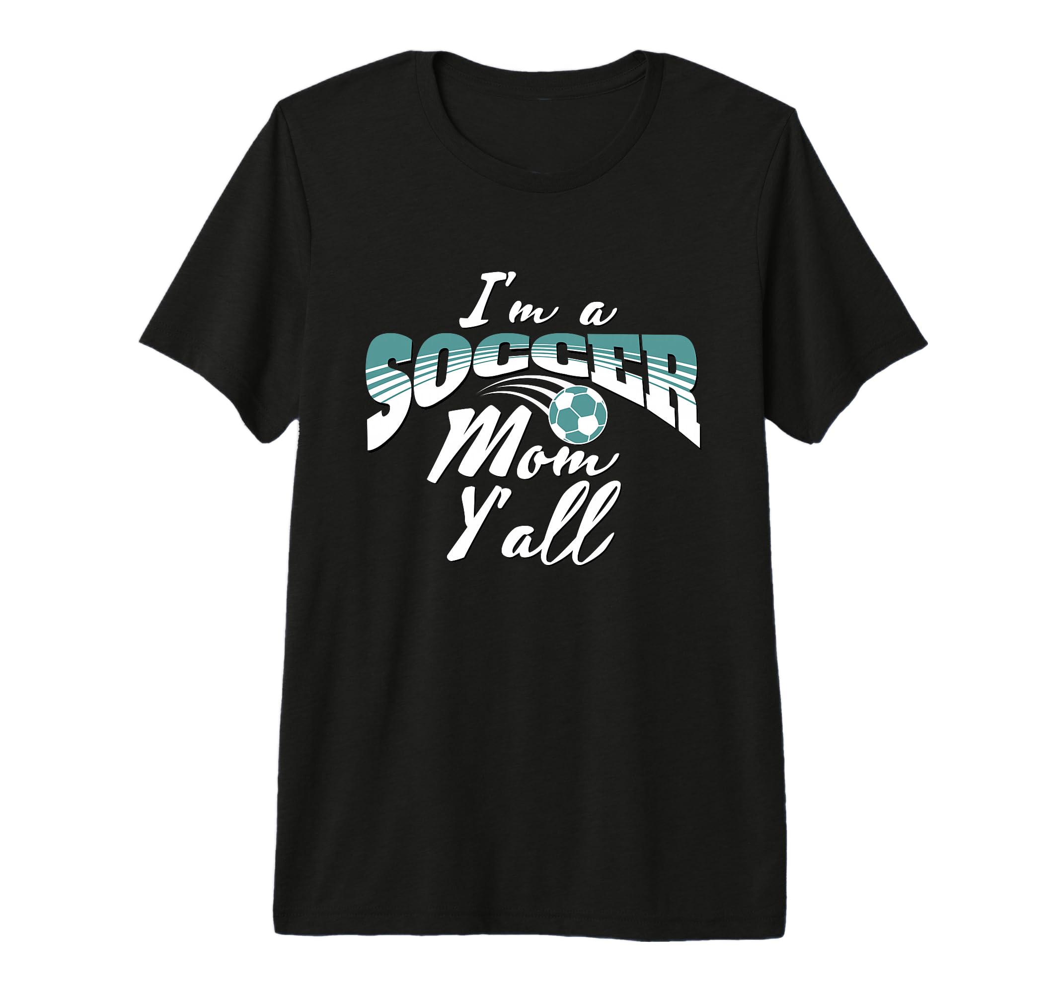 Mom Soccer Lover Soccer Mom Gift Teal T-Shirt - Graphic Print Men Women