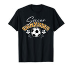 Soccer Grandma Leopard Family Cheer T-Shirt - Graphic Print Men Women