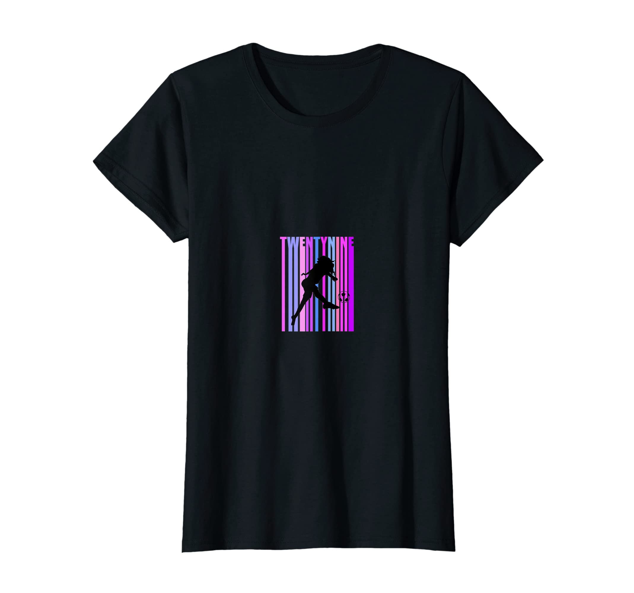 Womens 29Th Soccer Birthday T-Shirt - Casual Everyday Wear for Adults