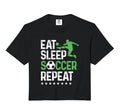 Eat Sleep Soccer Repeat Sport Sweatshirt - Aesthetic Graphic Men Women
