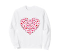 Heart Shaped Soccer Ball Art Sweatshirt - Custom Art Print Men Women