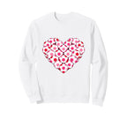 Heart Shaped Soccer Ball Art Sweatshirt - Custom Art Print Men Women