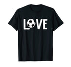 Valentines Day Love Soccer T-Shirt - Aesthetic Graphic Men Women