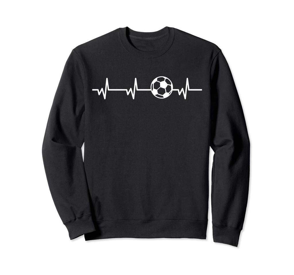 Soccer Heartbeat Ball Funny Soccer Sweatshirt - Custom Art Print Unisex