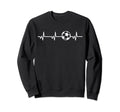 Soccer Heartbeat Ball Funny Soccer Sweatshirt - Custom Art Print Unisex