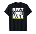 Best Coach Ever Yes They Bought Me T-Shirt - Minimalist Print for Adults