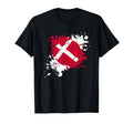 Soccer Ball Flag Denmark T-Shirt - Graphic Print Men Women