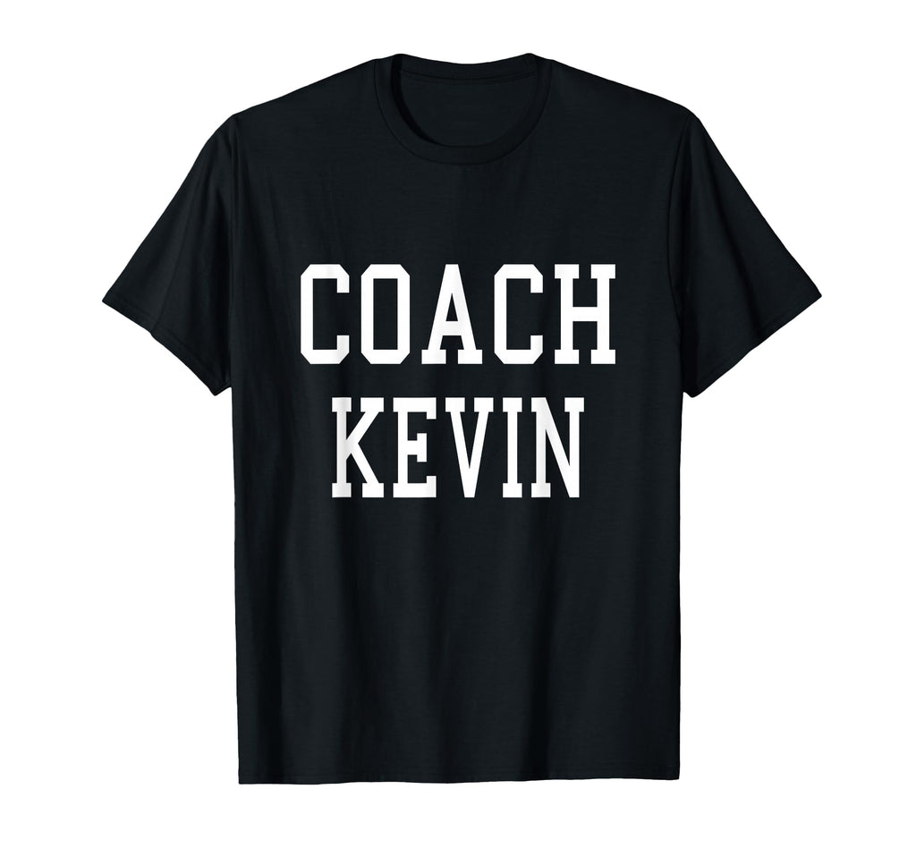 Coach Kevin Custom Football Soccer T-Shirt - Fun Novelty Design Men Women