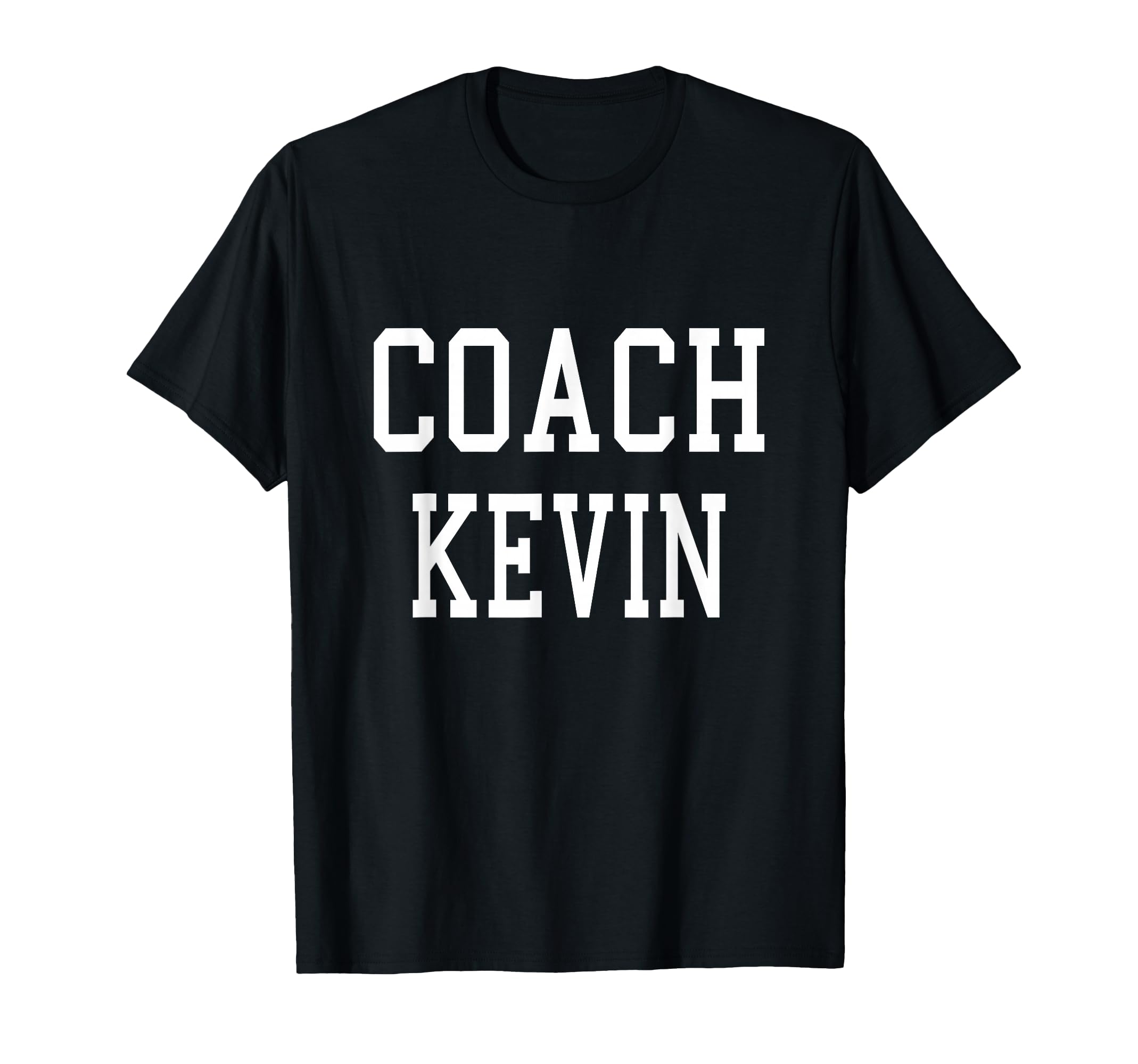 Coach Kevin Custom Football Soccer T-Shirt - Fun Novelty Design Men Women