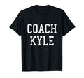 Coach Kyle Custom Football Soccer T-Shirt - Minimalist Print Men Women