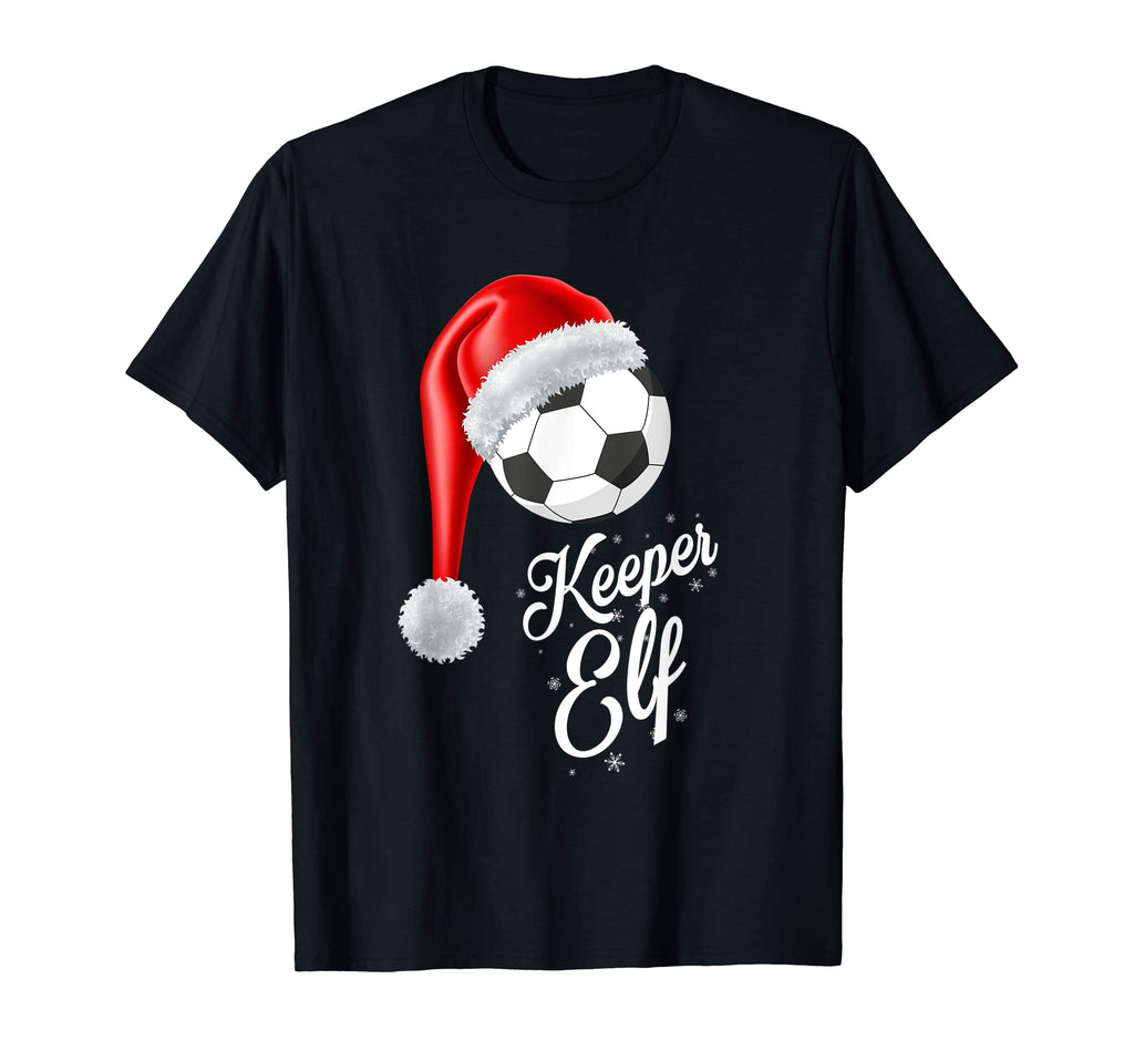 Soccer Elf Keeper Soccer Player T-Shirt - Unique Graphic Unisex