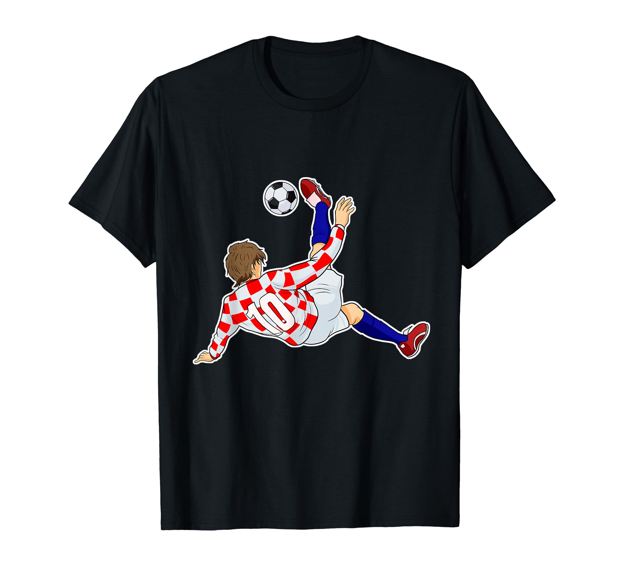 Croatian Soccer Gifts Soccer T-Shirt - Casual Everyday Wear for Adults