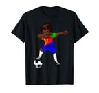 Dabbing Soccer Eritrea Eritrean T-Shirt - Fun Novelty Design Men Women