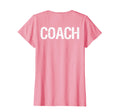 Coach Back Coaches Soccer Baseball T-Shirt - Custom Art Print Men Women