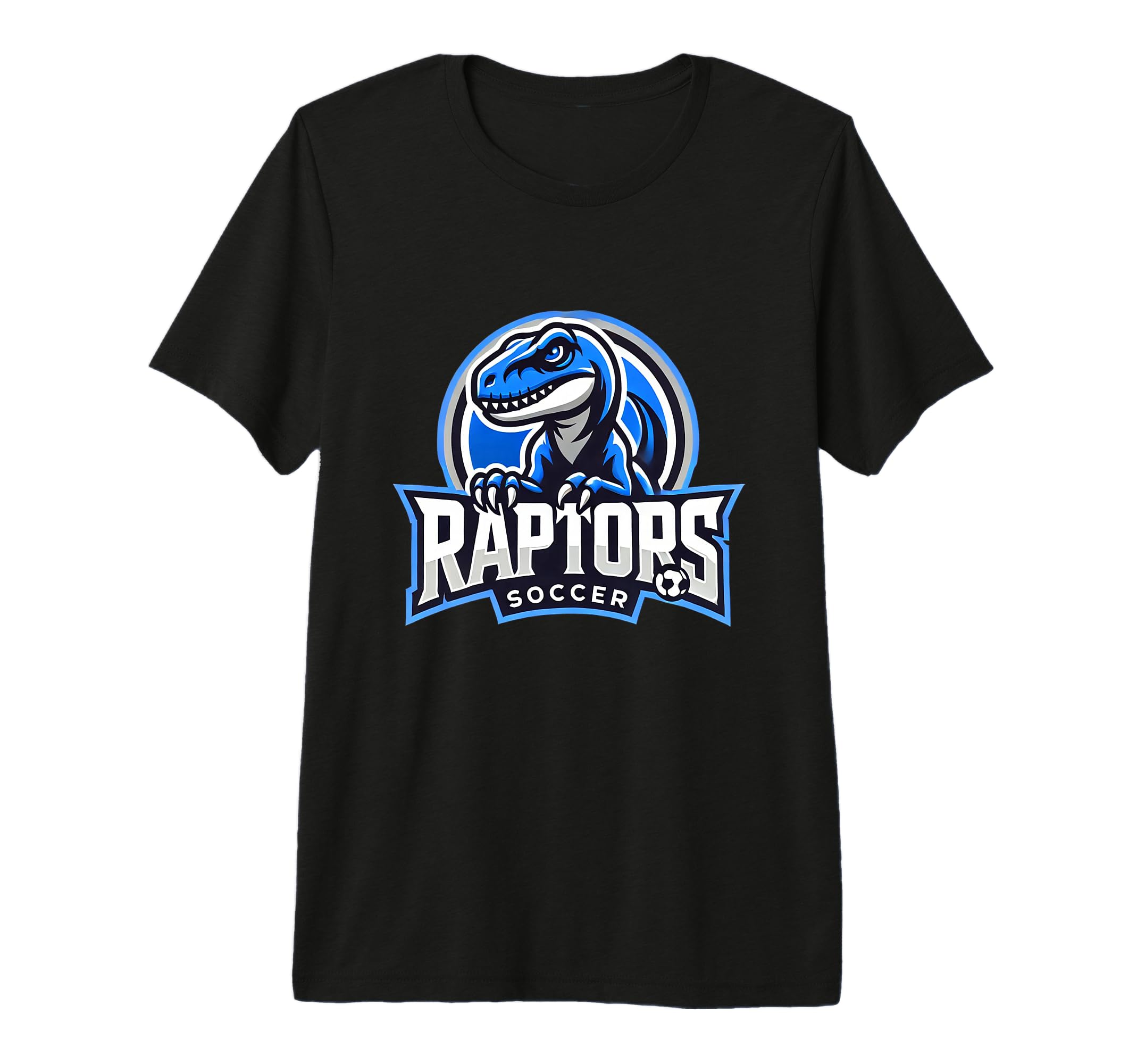 Raptors Soccer Team Coaches Tri Blend T-Shirt - Custom Art Print for Adults