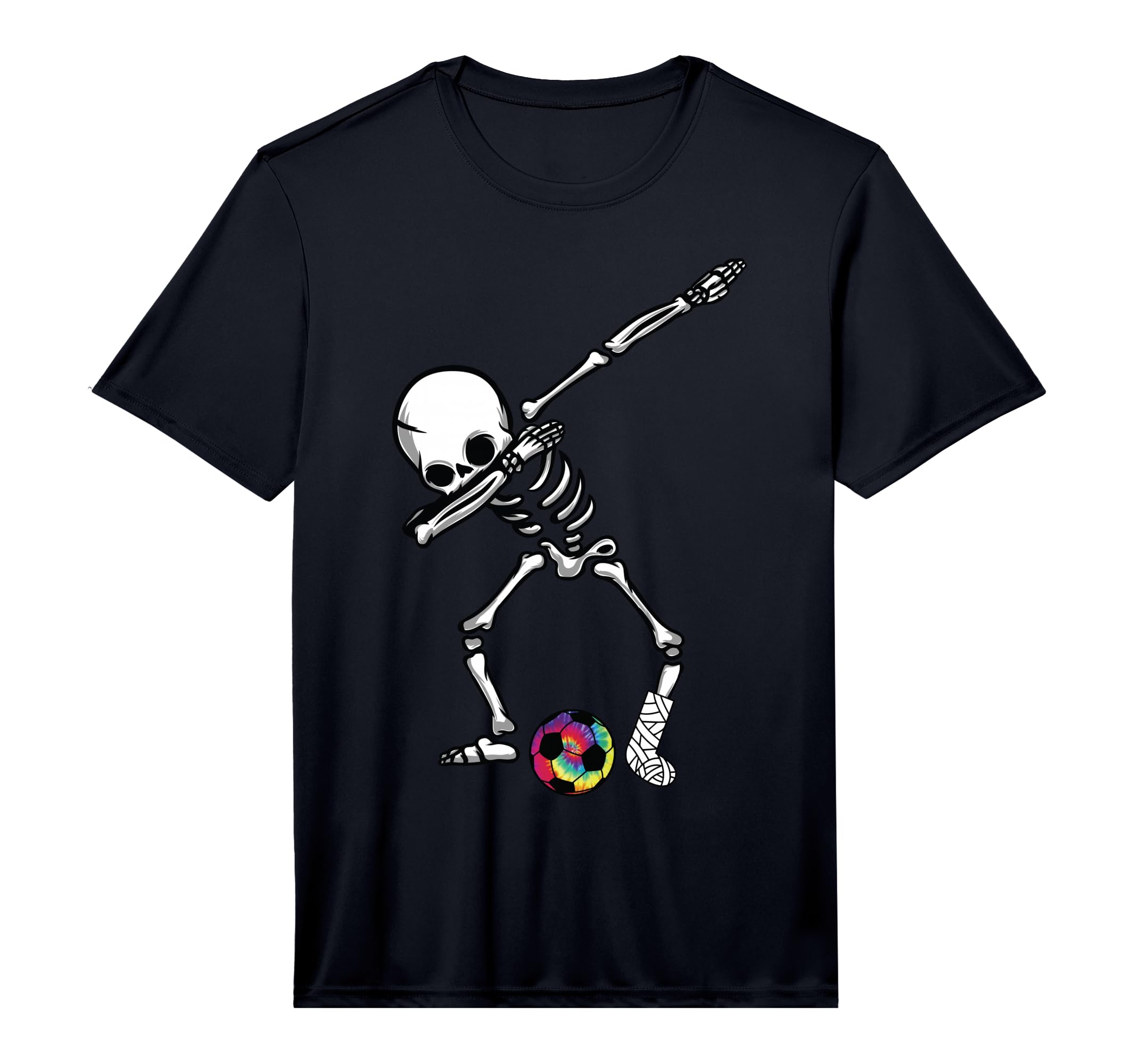 Funny Football Soccer Dab Broken Leg T-Shirt - Trendy Graphic for Adults