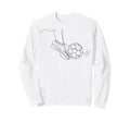 One Line Art Minimalist Soccer Sweatshirt - Aesthetic Graphic Men Women