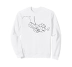 One Line Art Minimalist Soccer Sweatshirt - Aesthetic Graphic Men Women