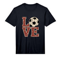 Love Soccer Football Performance T-Shirt - Fun Novelty Design for Adults