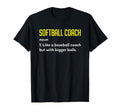 Softball Coach Definition Funny T-Shirt - Graphic Print for Adults