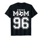 Number 96 Custom Proud Soccer T-Shirt - Casual Everyday Wear Men Women