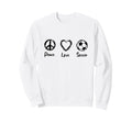 Soccer Motivation Soccer Fan Ball Sweatshirt - Minimalist Print Unisex