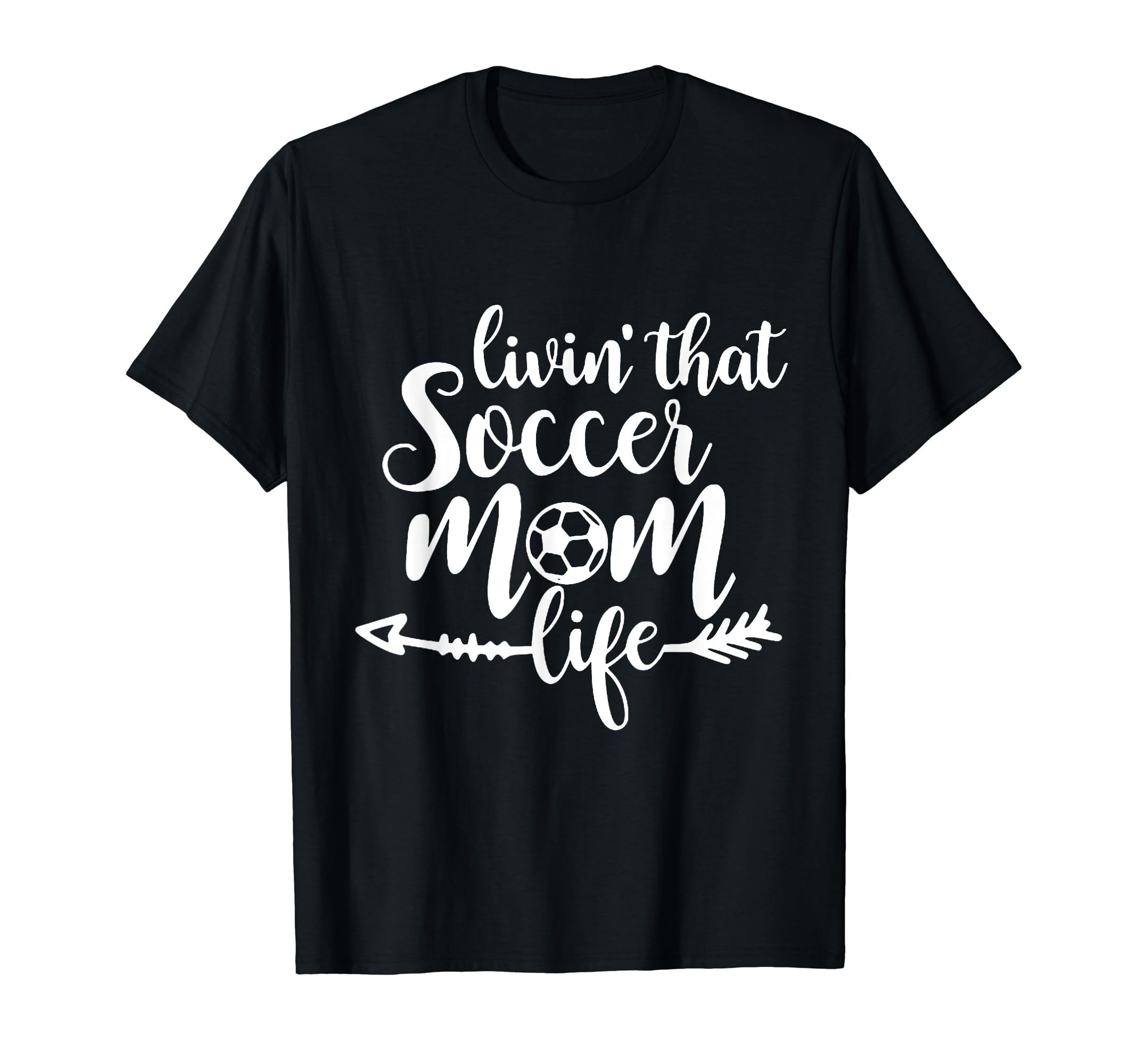 Living That Soccer Mom Life Football Lover T-Shirt - Unique Graphic Unisex