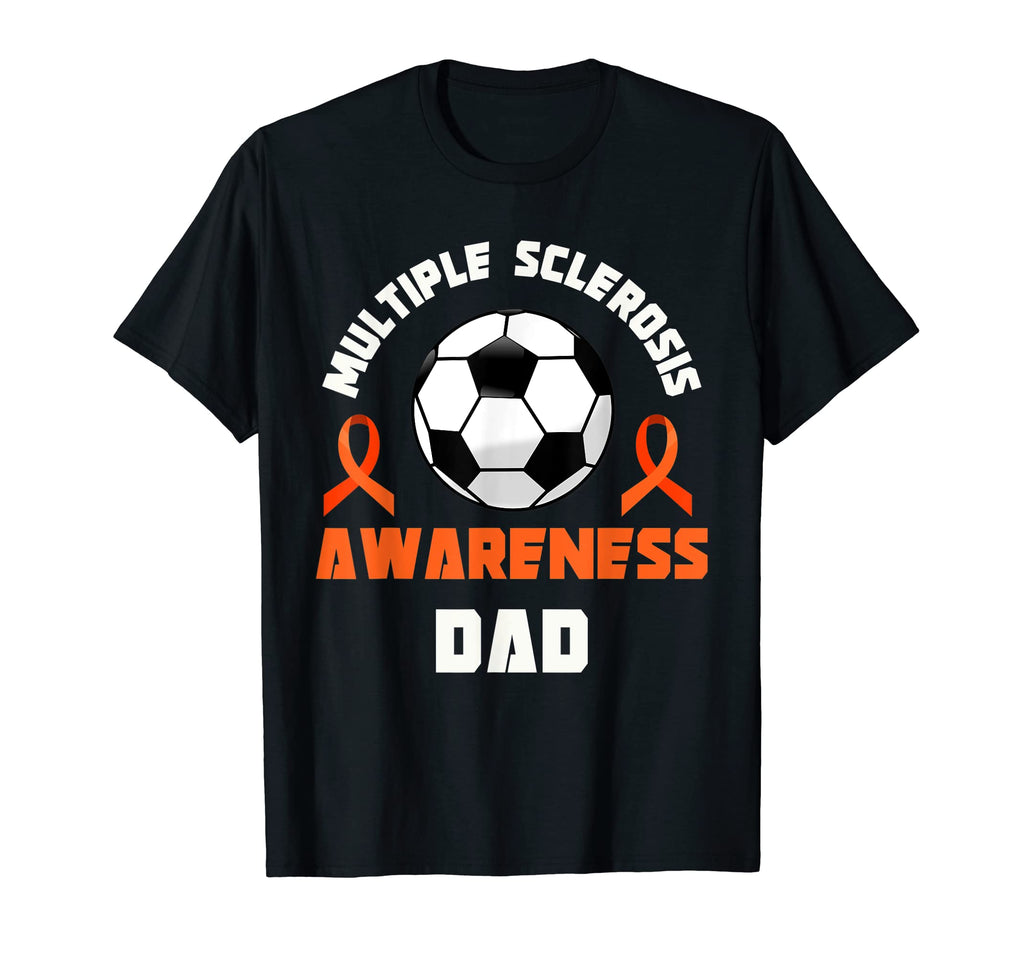 Ms Awareness Soccer Dad Multiple T-Shirt - Unique Graphic for Adults
