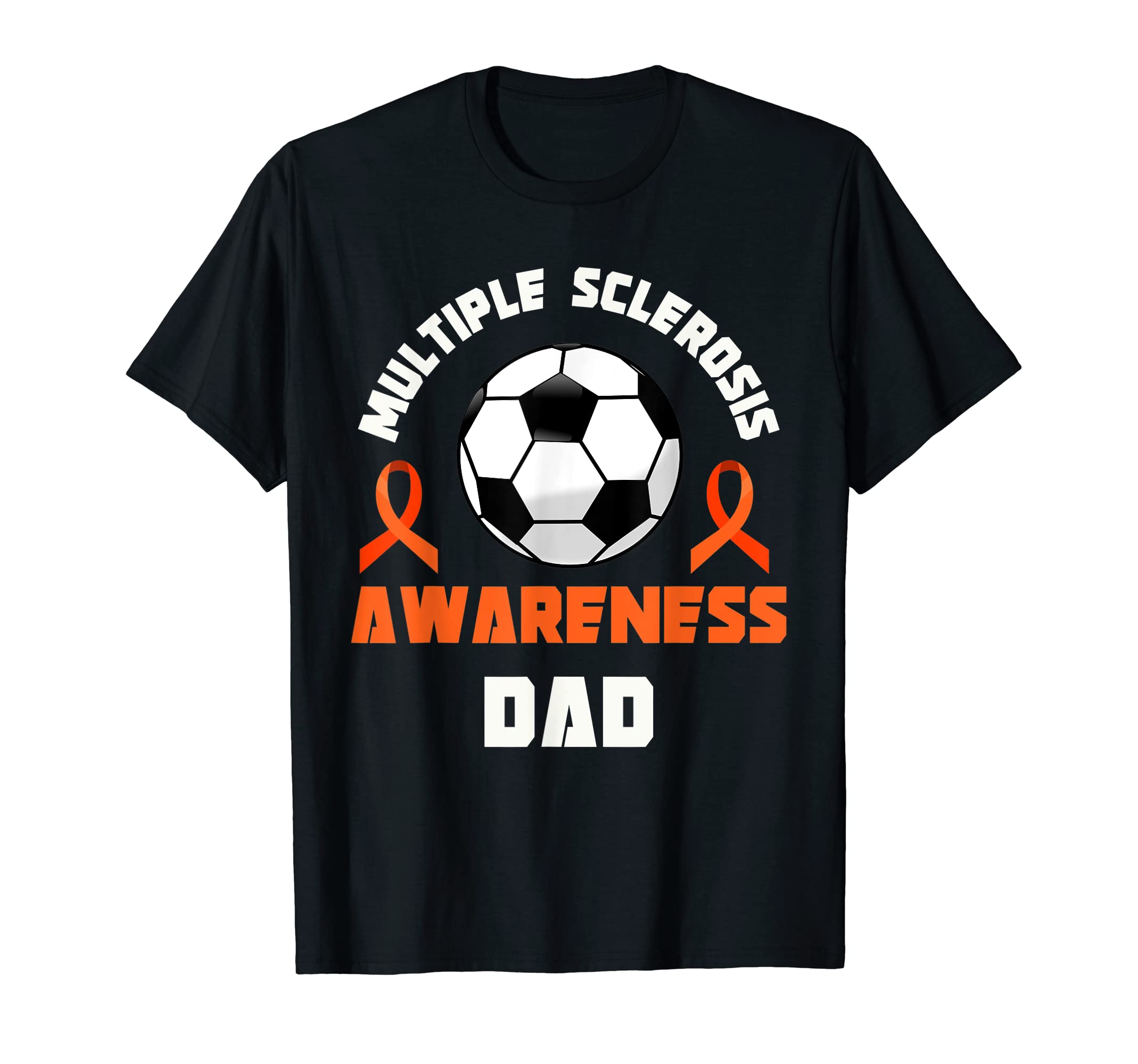 Ms Awareness Soccer Dad Multiple T-Shirt - Unique Graphic for Adults