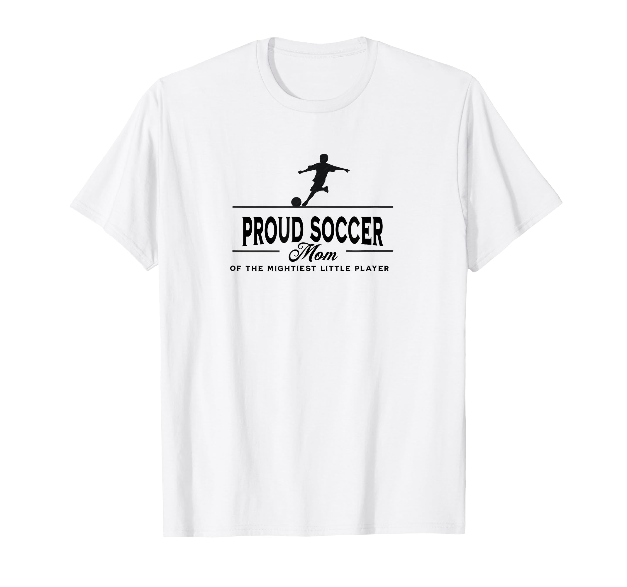 Proud Soccer Mom Son Silhouette T-Shirt - Aesthetic Graphic for Adults