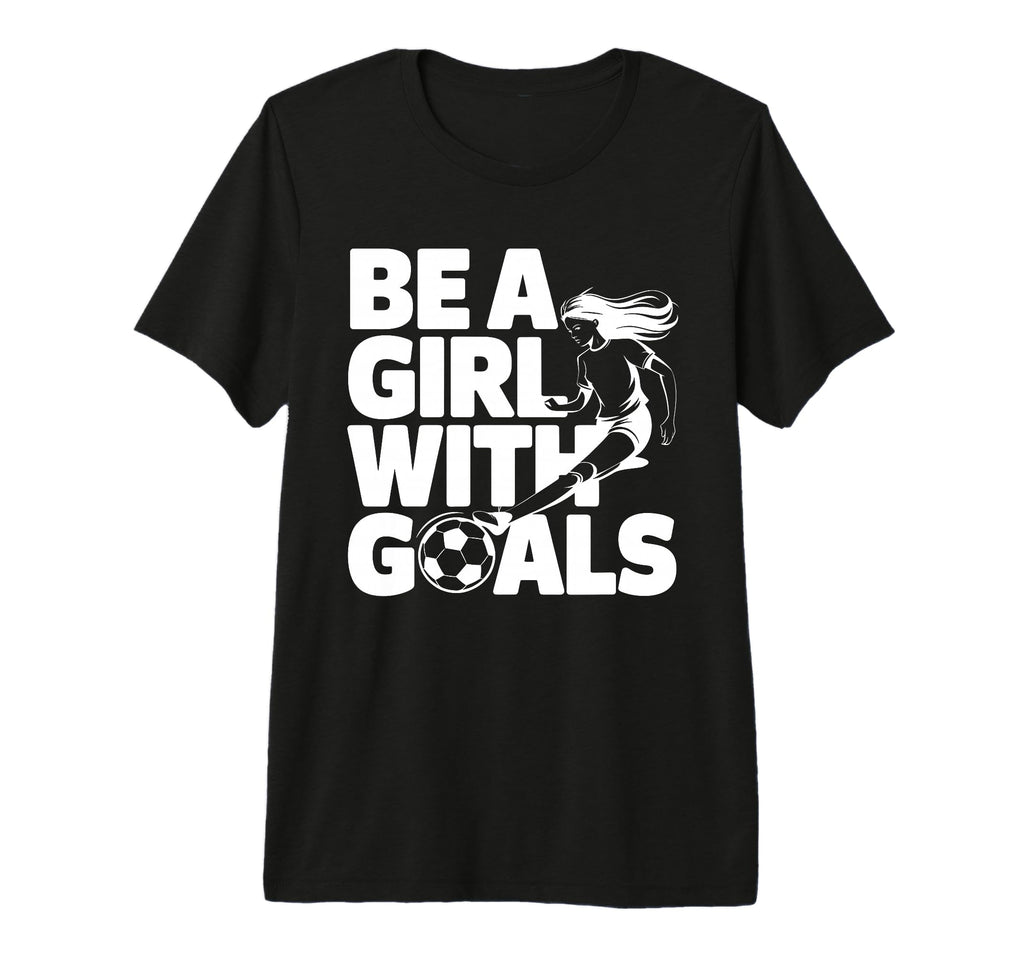 Be Goals Soccer Player Soccer Tri Blend T-Shirt - Minimalist Print Unisex