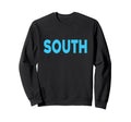 Blue South Team Colors Spirit Sweatshirt - Casual Everyday Wear Men Women