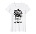 Womens Mom Both Soccer And Baseball Mama T-Shirt - Unique Graphic Unisex
